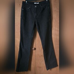 Levis 505 Black Straight Leg Jeans
